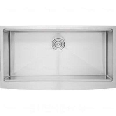 Évier de cuisine de style campagnard, encastré, en acier inoxydable 304, cuve unique avec rebord et accessoires, compatible lave-vaisselle, idéal pour les postes de travail, les cuisines de préparation et les bars.