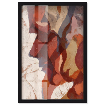 Warmth of the Earth II Shadowbox Print Boho Brown Wall Art by Art Remedy, Black Frame, 25 x 37