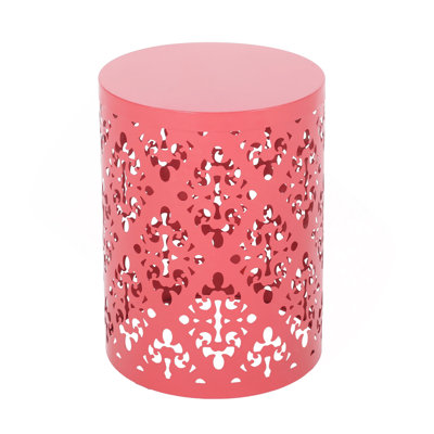 Outdoor Metal End Table -Large