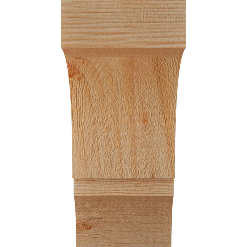 Genouillère Balboa, Sapin de Douglas, Lisse, H 8 po x l 3,5 po x P 8 po