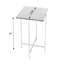 Nigella Square Marble & Metal Side Table-235383873