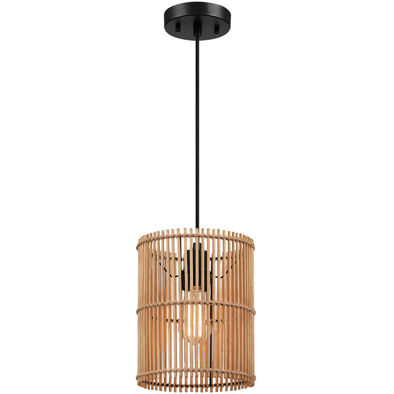 Mini-luminaire suspendu Yingst Eclectic Natural