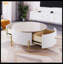 Table basse moderne avec 2 grands tiroirs de rangement Modern (31,5 po)