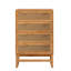 Coffre de rangement en bois naturel pour chambre à coucher Boho