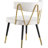 Aarhus Upholstered Gold Metal Side Chair -1180753885
