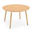 Table de salle à manger extensible ronde à ovale 3-en-1, table de cuisine extensible de 43,3 po à 74,8 po avec pieds en bois massif et rails coulissants calmes de haut calibre, table de salle à manger multifonctionnelle robuste et peu encombrante pouvant accueillir 4 à 8 personnes