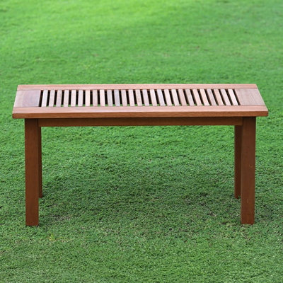 Estherville Rectangular Teak Wood Outdoor Coffee Table , 35.2'' in. W 35'' in. D