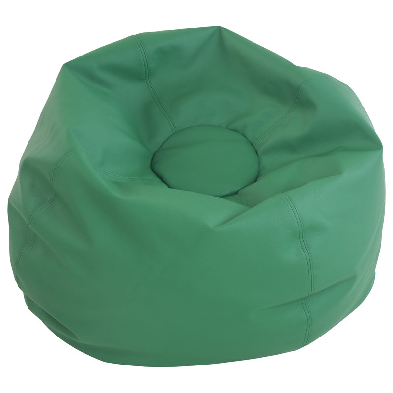 SoftScape Classic Bean Bag, Green, 19" H x 35" W x 35" D
