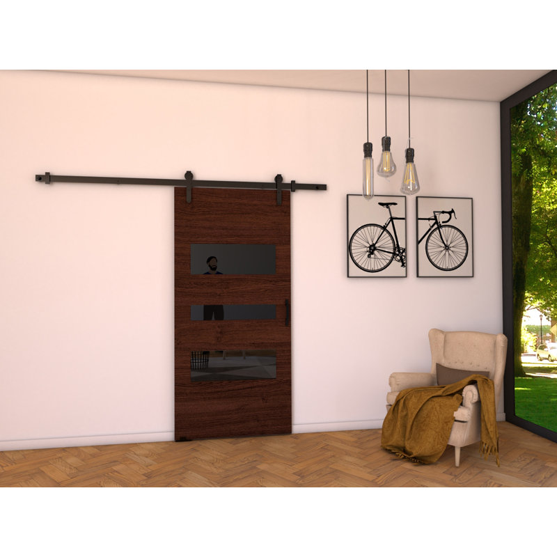 Fritts Veneers Sliding Doors, 205cm H x 106cm W x 1.6cm D, Wenge