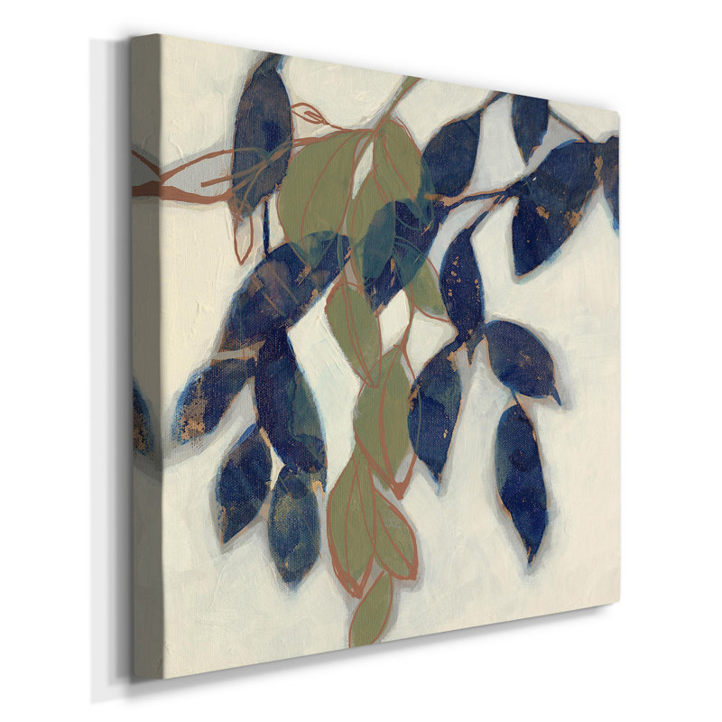 Toile tendue avec châssis I-Premium Entwined Leaves - prête à être accrochée, H 16 po x l 16 po x P 1 po