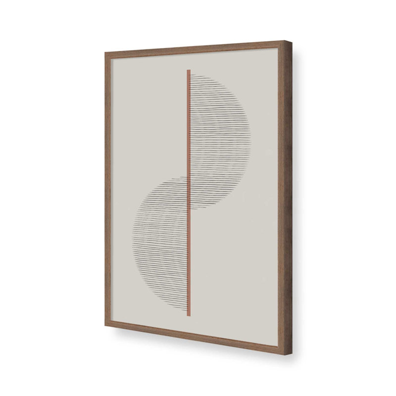 «Geometric Composition II» par Alisa Galitsyna, reproduction d'art, H 12 po x l 8 po, Brun