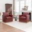 Fauteuil pivotant en cuir véritable Azib-895197513