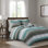 Ensemble de courtepointe 8 pièces avec draps 100% coton Saben Aqua King
