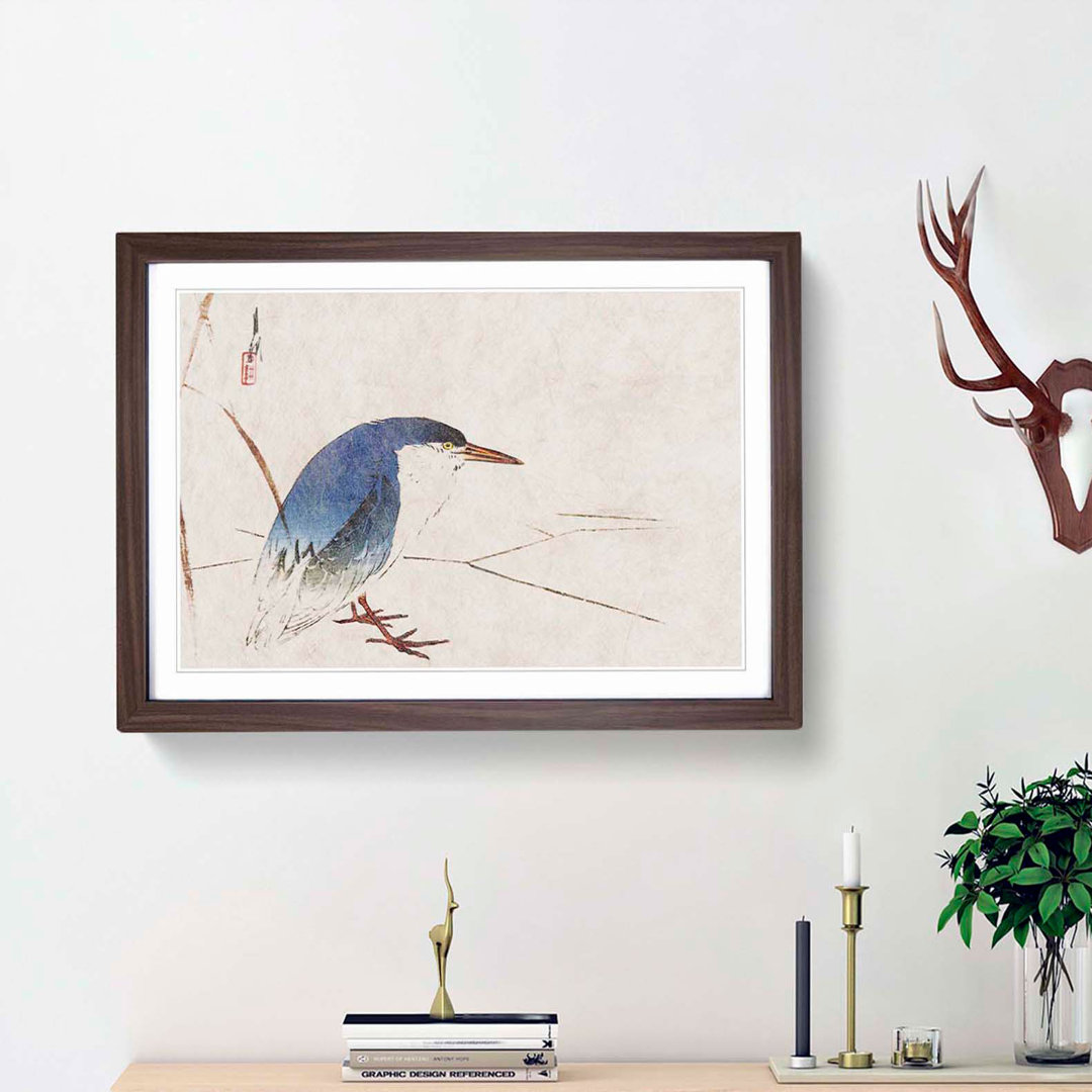 Blue Bird by Ogata Gekko - Picture Frame Painting Print