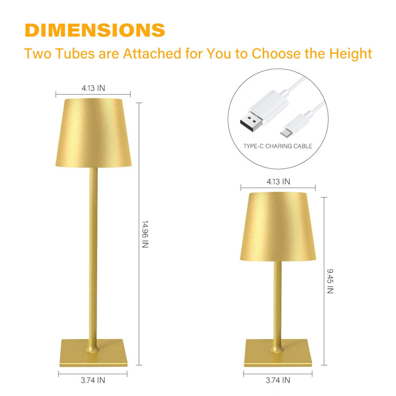 Metal USB Table Lamp