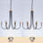 6-Light 27.6" Black & Gold Traditional Chandelier