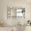 Glausen Rectangle Wall Mounted Accent Mirror in Silver