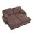 Chenille Cloud U-Shaped Sofa with Movable Ottomans