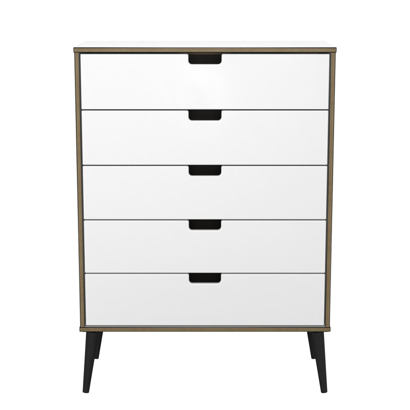 Buldir 77cm W 5 - Drawer Chest of Drawers