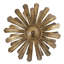 Plafonnier semi-encastré 15 po à 3 lumières de feuille d'or 15 po