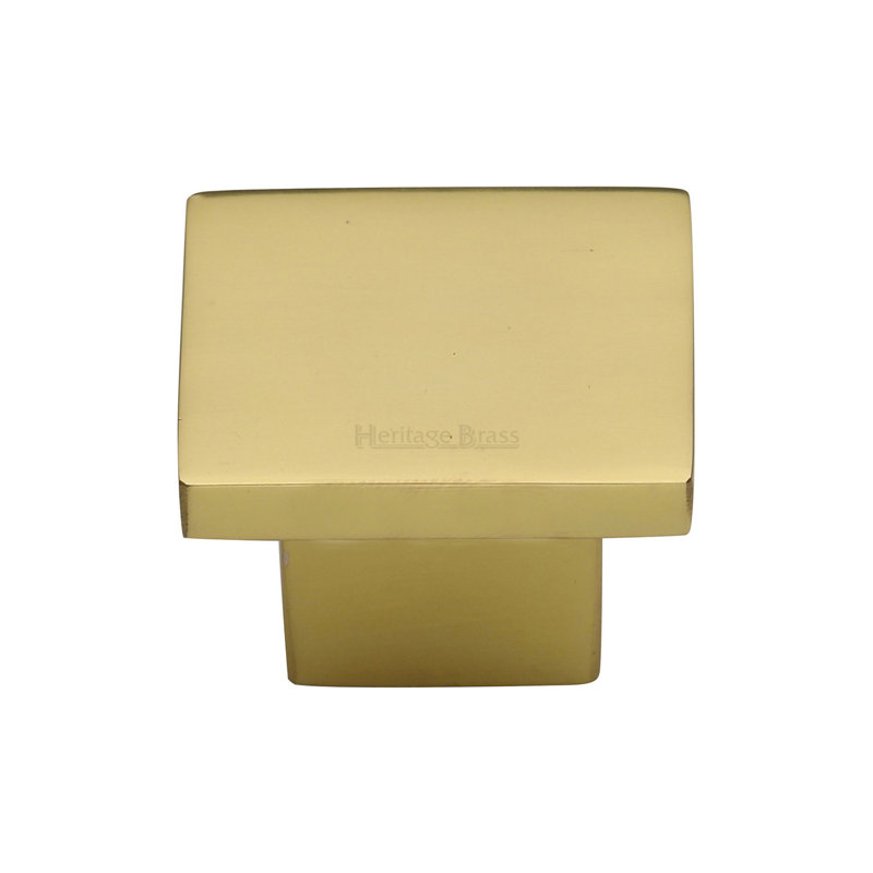 Heritage Brass Cabinet Knob Classic Square Design, 2.6cm H x 3.2cm W x 3.2cm D