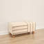 Banc rectangulaire en coton et acacia Sullivan