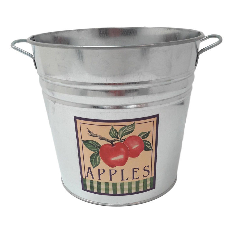 Figgs Metal Pot Planter, Apple