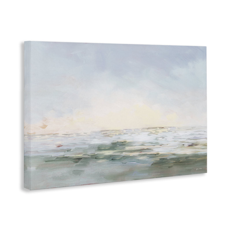 «Ocean Horizon Abstract Coast», art mural par Jane Slivka, H 16 po x l 24 po