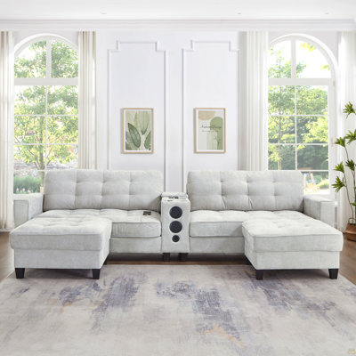 Sectional Sofa 126" U-Shaped Sectional Sofa Modular Sectional Couch