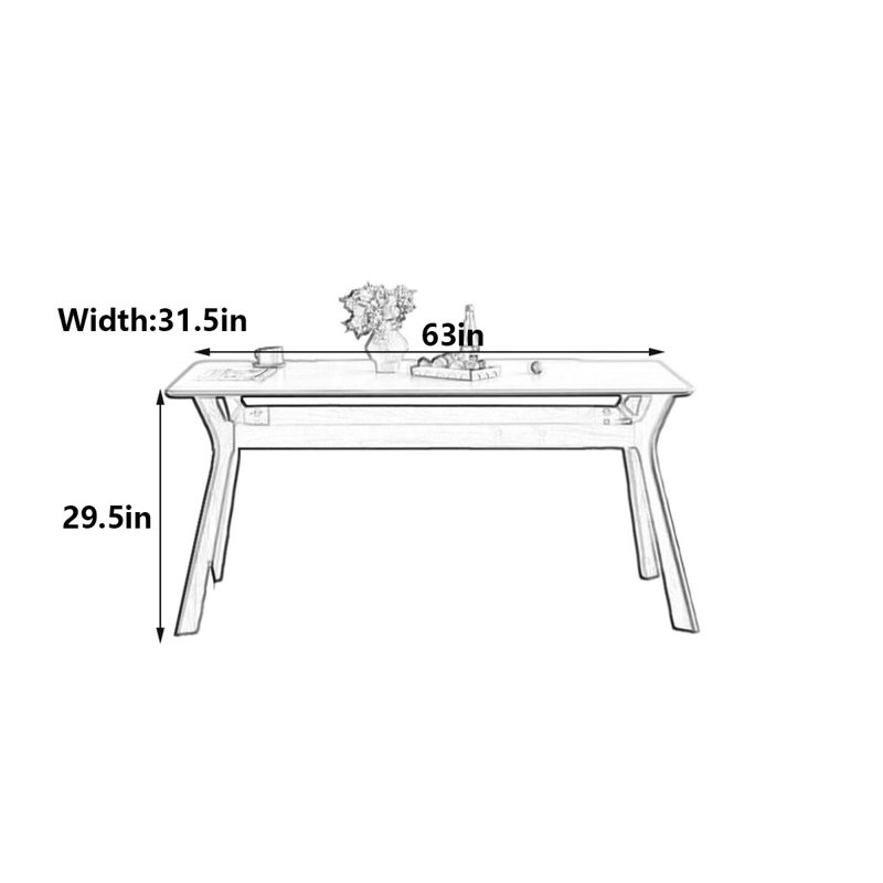 Tables de salle à manger Irizarry, H 29,5 po x L 63 po x l 31,5 po