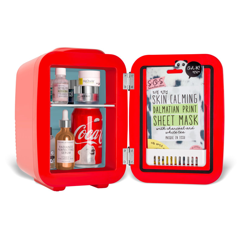 Cooluli Retro 0.14 Cubic Feet Portable Countertop Mini Fridge