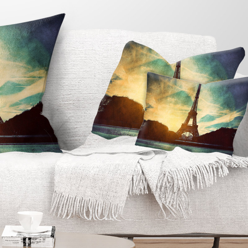 Coussin décoratif Paris City Eiffel Tower