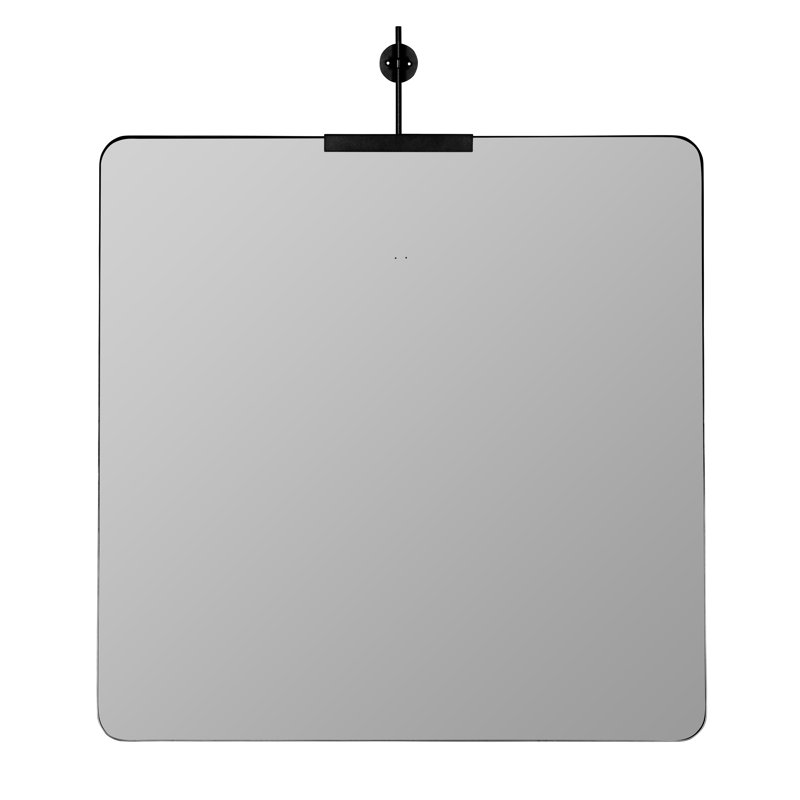 Frida Collection Square Mirror, Black