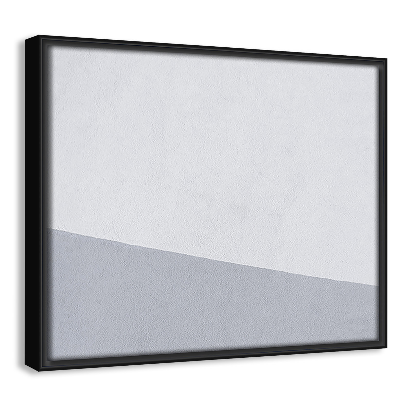 Abstract Blues - Floater Frame Graphic Art on Canvas, Black Framed Canvas, 9.5" H x 11.5" W x 2" D