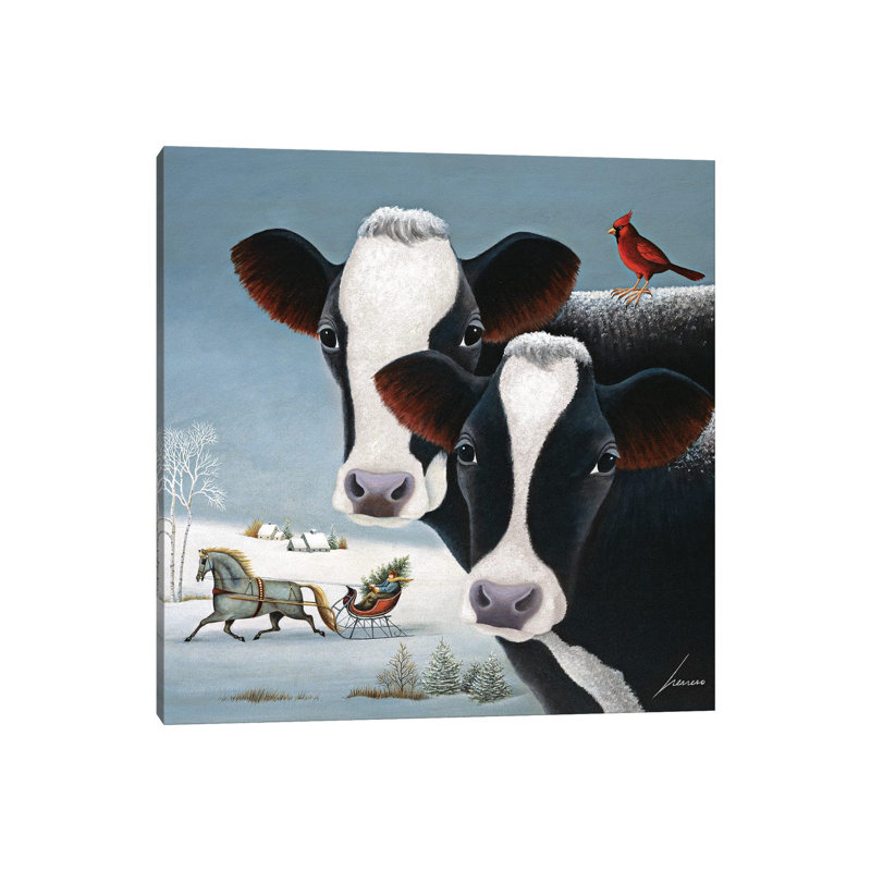 Winter Watch by Lowell Herrero - Wrapped Canvas Painting, 45.72 cm H x 45.72 cm W x 1.91 cm D
