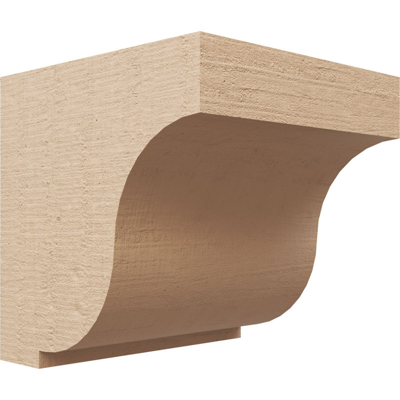 Corbeau Van Buren en cèdre brut TimberThane Corb, apprêté brun clair, H 9 po x l 9 po x P 9 po