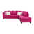 Pink Geometric Polyester Blend selected
