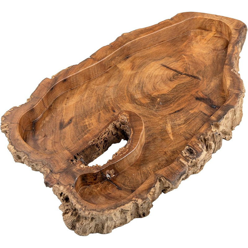 Plateaux en bois de forme irrégulière, plateau en bois naturel pour la décoration, ...