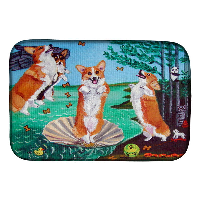 Tapis de séchage corgi naissance of venus