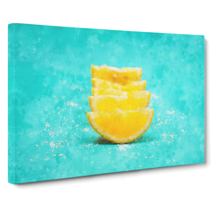 Lemon And Salt - Wrapped Canvas Print, 40cm H x 60cm W x 3cm D