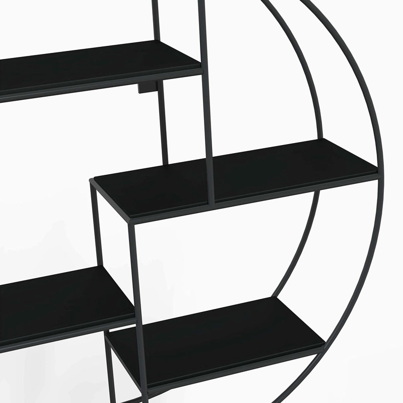 Hetem 4 Piece Circle Metal Tiered Shelf