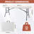 6-Foot Outdoor Folding Table - White