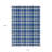 10' X 14' Navy and Ivory Plaid Washable Non Skid Indoor Outdoor Area Rug-122845766