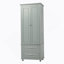 Armoire de salle de bain autoportante avec deux tiroirs pour la salle de bain