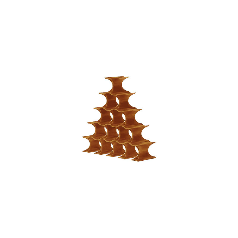 Infinity 10 Bottle Tabletop Wine Bottle Rack, Orange