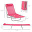 Chaises longues pliantes 2 pièces, chaises longues de bronzage, chaises longues d'extérieur avec dossier inclinable à 6 positions, siège en filet respirant, appui-tête pour la plage, la cour, le patio-1018282942-1018282943