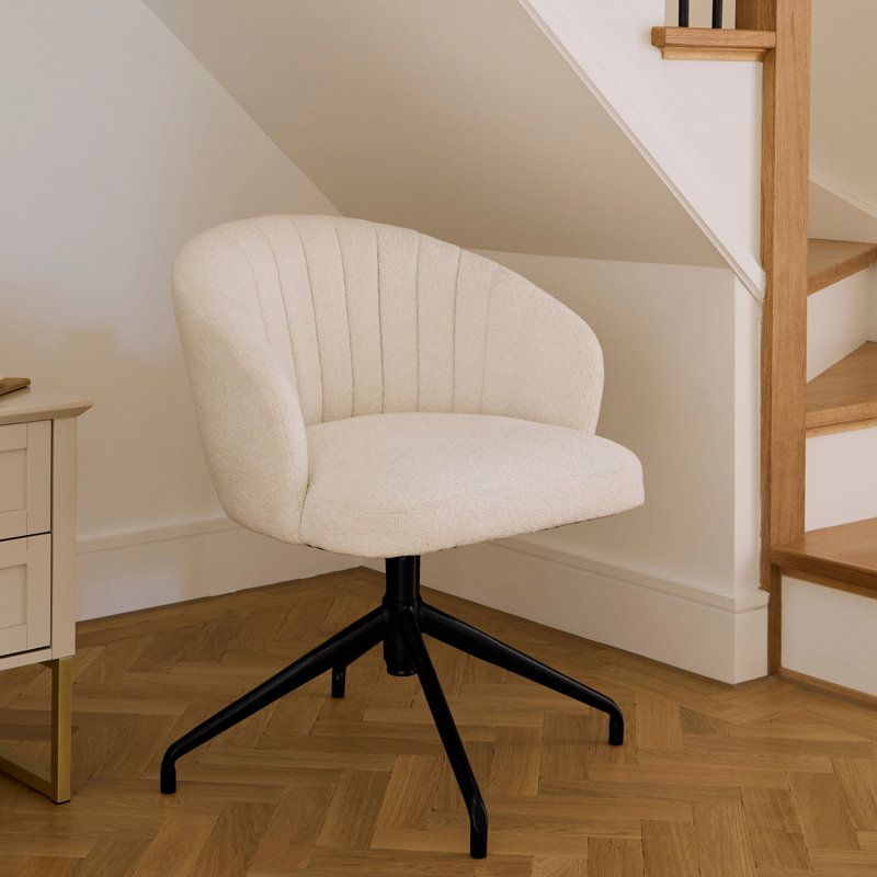 Boucle Office Chair, Black