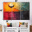 Ensemble de décorations murales «Colorful Native Souls Spiritual Dreams - Dreams Motivation»-107191059-107191057