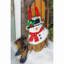 Murale porte bonhomme de neige