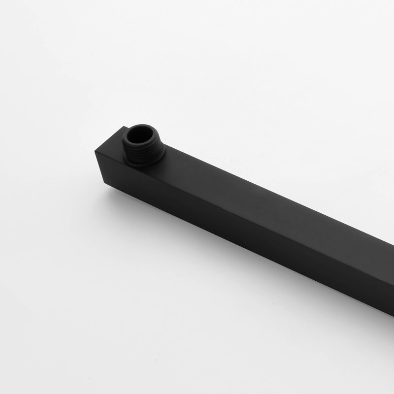 Système de douche avec valve brute, Noir mat